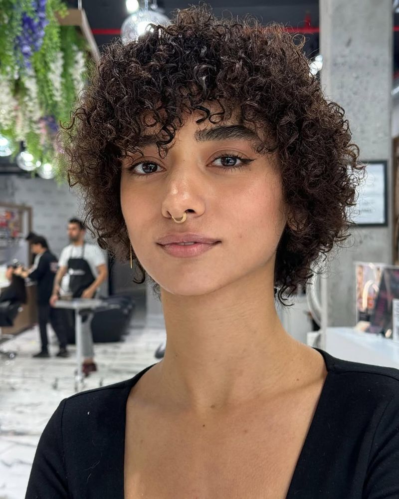 Tousled Curly Bob