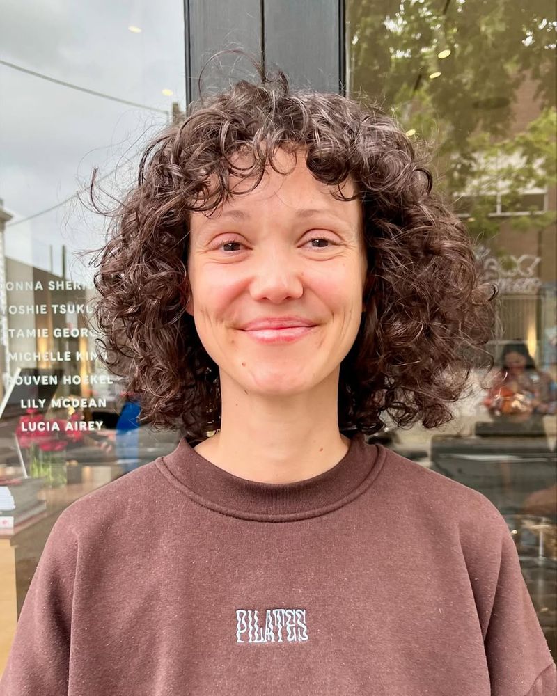 Tousled Curly Bob