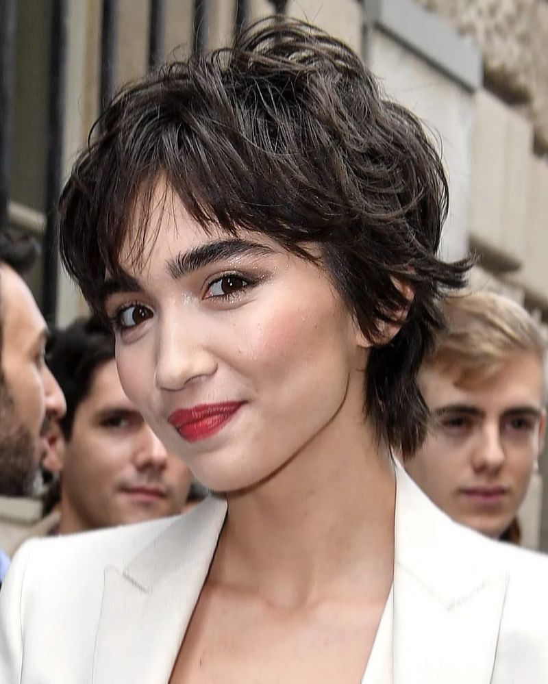 Tousled Pixie with Bangs
