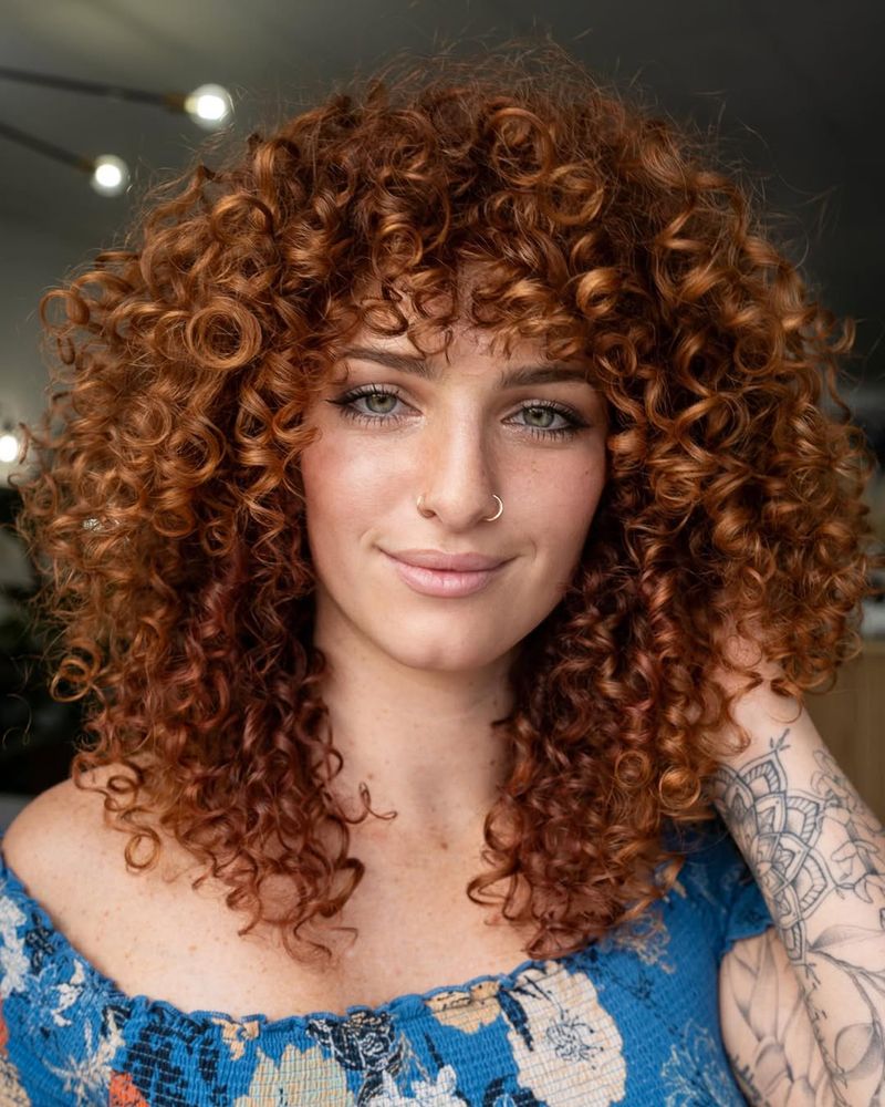 Voluminous Curly Shag