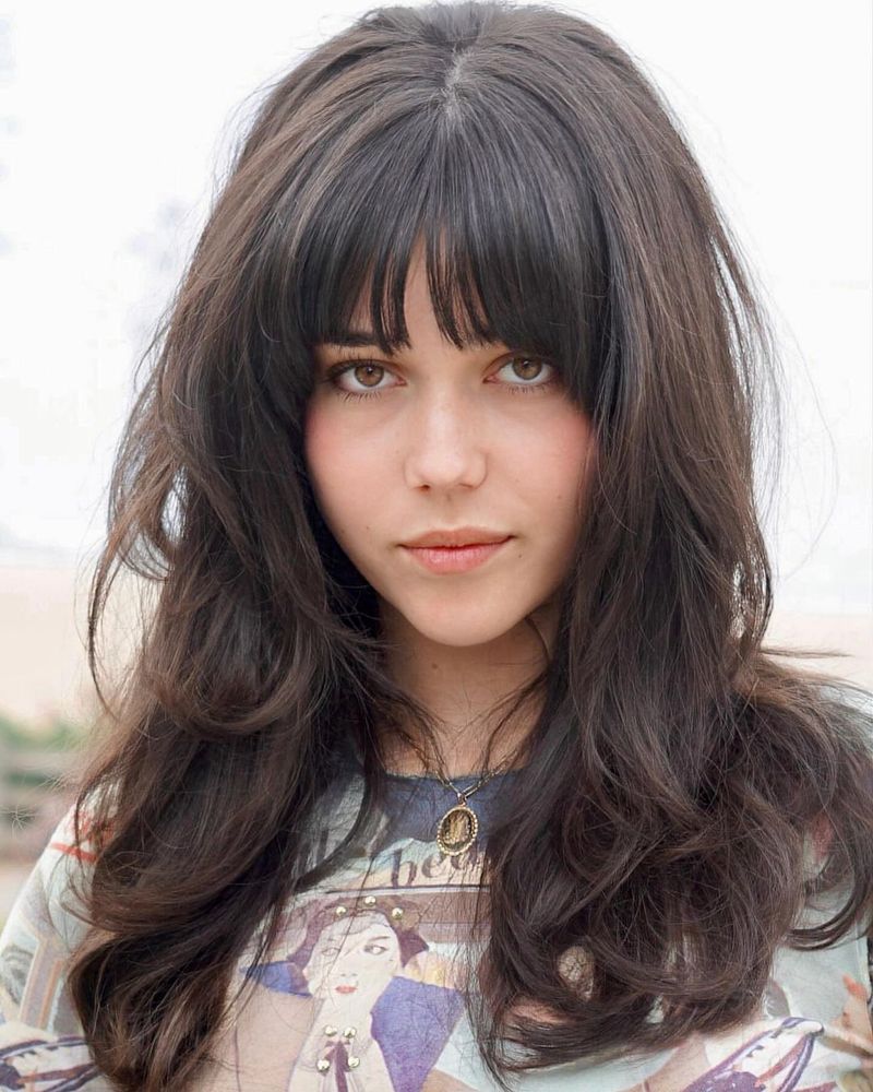 Wavy Shag with Bangs